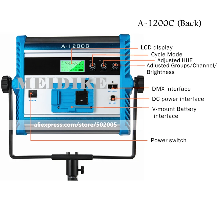 Yidoblo Indoor Video Film Shooting light A-1200c