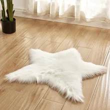 Коврики пентаграмма Супер Мягкий Лохматый пол коврик нескользящий коврик коврики Пушистый искусственный мех меховой коврик для дома Спальня, Детская комната Декор