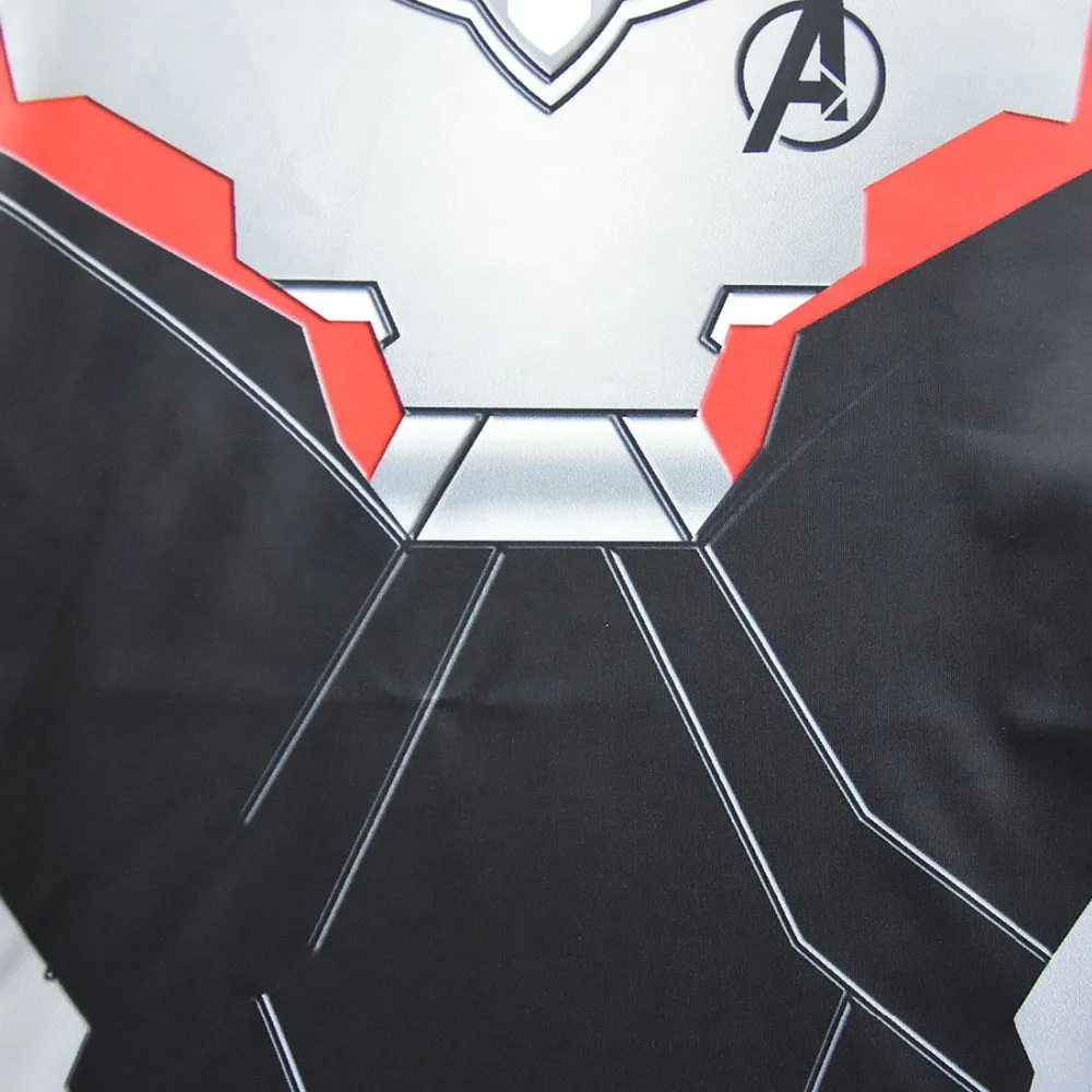 Avengers Endgame Quantum Realm Battle Suit Cosplay Costume T-shirt Tee Top Unisex Tracksuit Tops Avengers 4 Movie T-Shirt