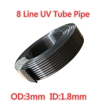 

10 meters/lot 8 lines UV ink tube solvent resistant ink tube 3mm*1.8mm uv ink tube