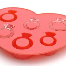 Модные для льда Алмаз Любовь кольцо Ice Cube Стиль заморозить Ice Mold льда плесень