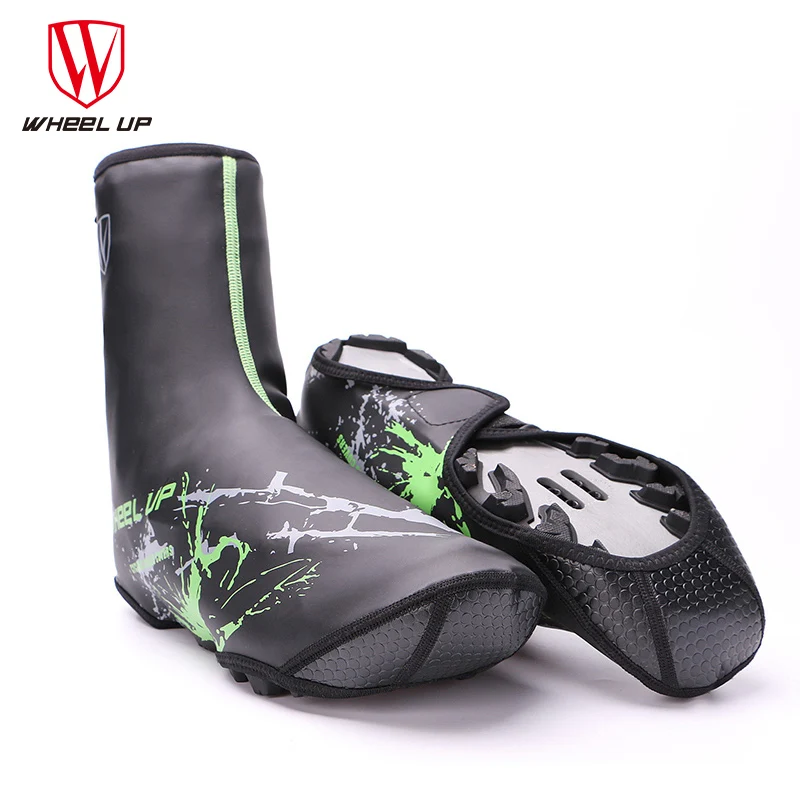 

WHEEL UP New Winter PU Waterproof Cycling Shoe Covers Bicycle Warm Overshoes Fundas Riding Equipment For MTB Mountaint Road Bike