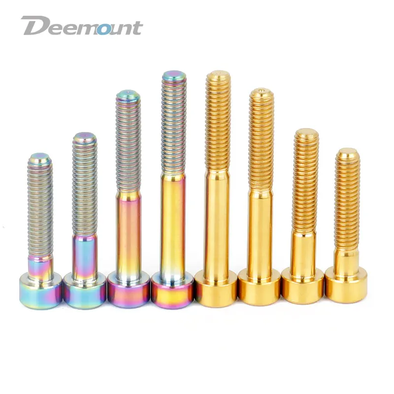Титановые болты Deemount 2 шт. M6 30/35/40/45/50 мм для крепления велосипедной гарнитуры