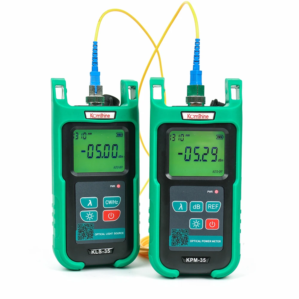 Мультимодовый 850/1300nm волоконный источник света в оптическом диапазоне KLS-35 с волоконно-оптическим измерителем мощности KPM-35 OPM