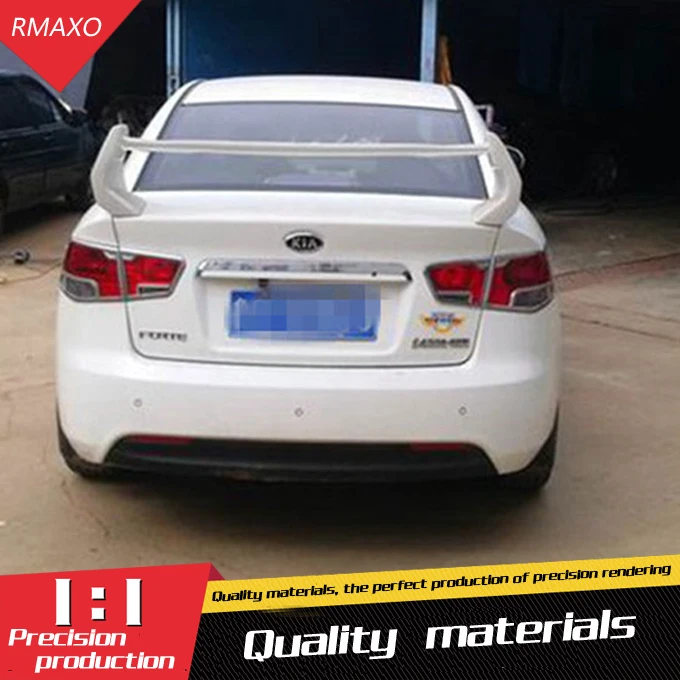 

For Forte Spoiler SPORT ABS Material Car Rear Wing Primer Color Rear Spoiler For Kia Forte Spoiler 2010-2013