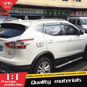 

For Qashqai Plastic Window Visor Vent Shades Sun Rain Deflector Guard For Nissan Qashqai Auto Accessories 4PCS/SET 2015-2017