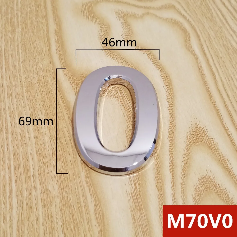 M70V亮银70mm塑料门牌=选项0