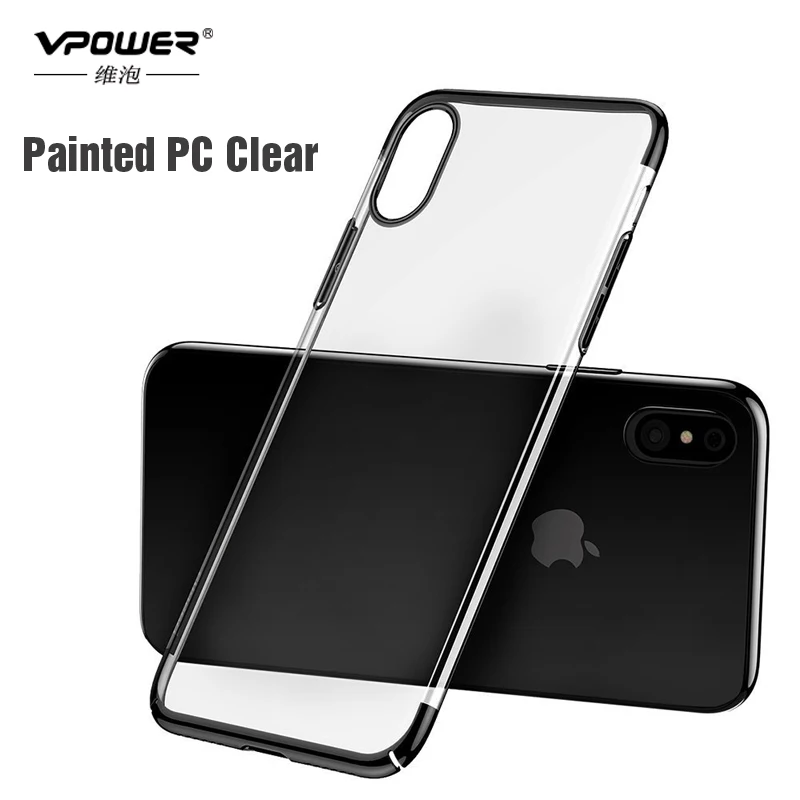 Vpower For iPhone X case painted pc Painting frame Crystal Clear hard Phone for iphone 7 8 plus cover shell | Мобильные телефоны и