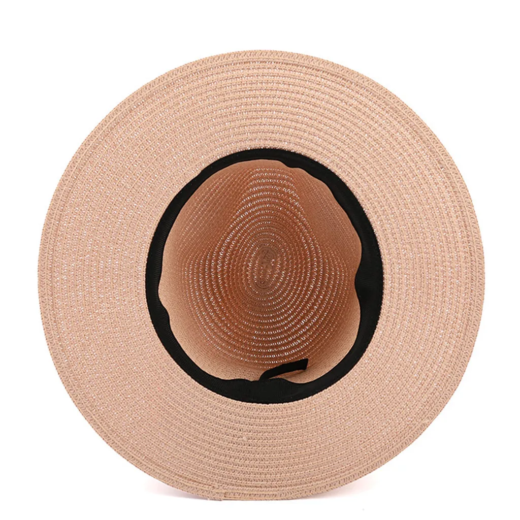 ВС шляпы для женщин Летняя соломенная шляпа козырек путешествия летнее солнце Starw Hat складная Брим шляпа котелок T424