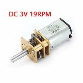 

UXCELL Hot Sale 1Pcs DC3V 19RPM Micro Speed Reduction Motor Mini Gear Box with 2 Terminals for RC Car Robot Model DIY Engine Toy