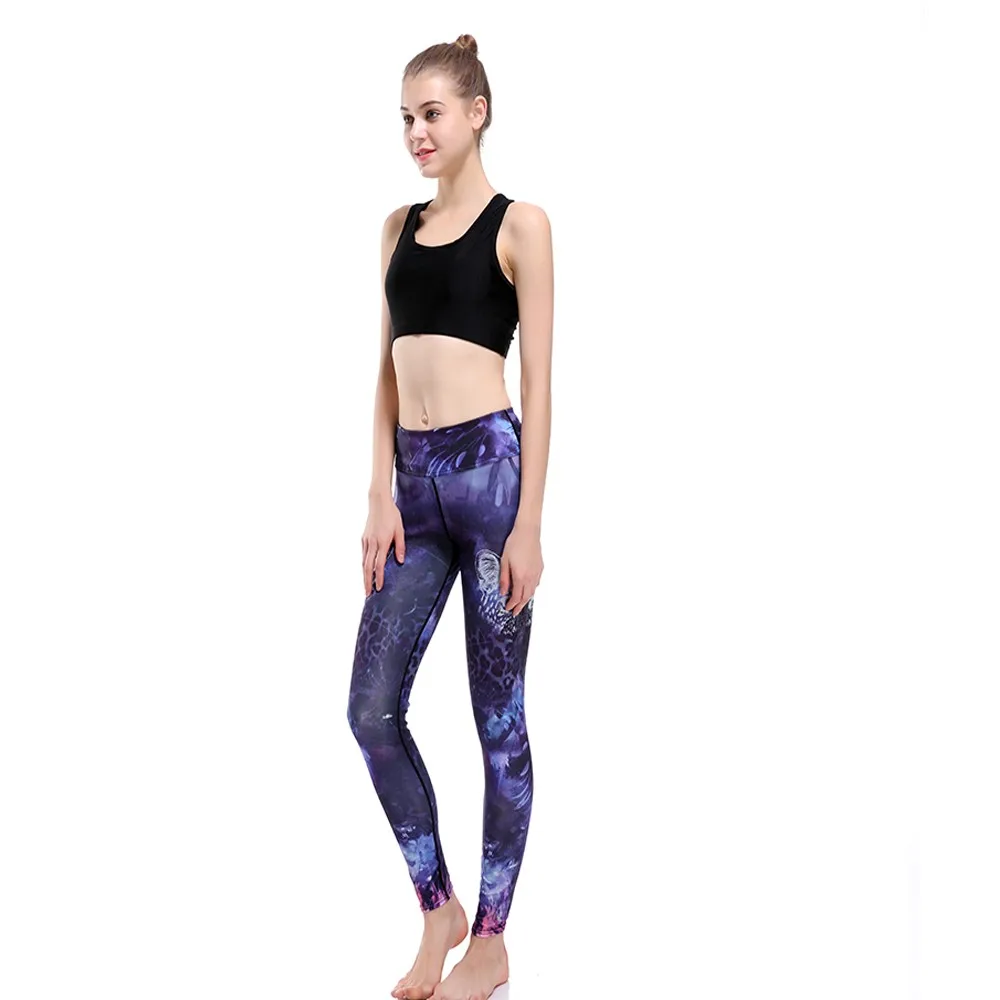 Женские штаны для йоги с цветочным принтом размеры от S до 3xl|pants plus|women running pantsrunning