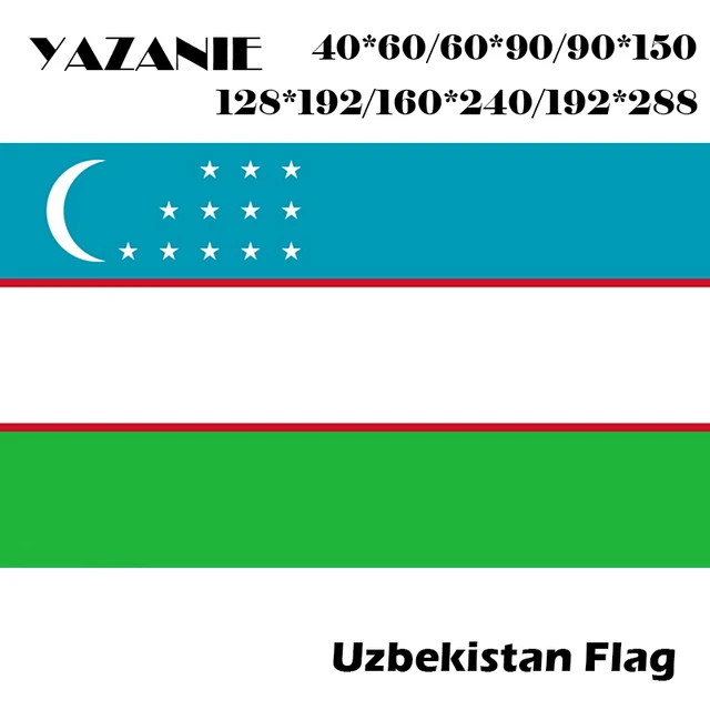 YAZANIE 60*90cm/90*150cm/120*180cm/160*240cm Uzbekistan Flag No.3 4*6 ft  Flags and Banners Double Sided Sports Logo Custom Flag - AliExpress