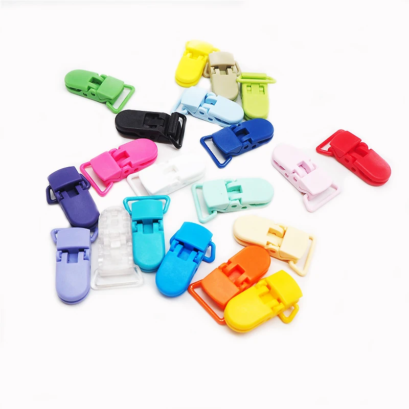 Chenkai 10 шт. 20 мм Пластиковые Детские клипсы для пустышек подвязки зажимы смешанные цвета пустышка держатель для Аксессуары для кормления младенцев