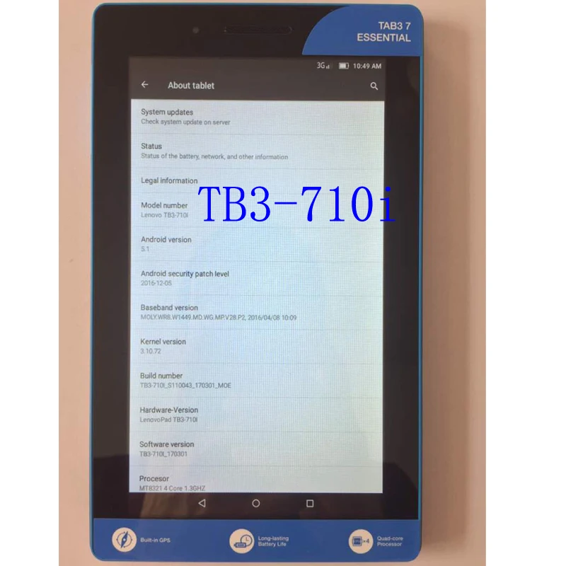 Для Lenovo Tab3 7 0 730 730F 710I защита для экрана из закаленного стекла Lenov TAB3 TAB 3 Essential 710f