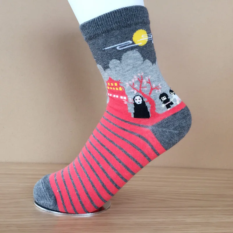4 Pairs 2018 new Cute Women Japanese Hayao Miyazaki chinchilla socks Cartoon Animal Panda Print Ankle-High Socks 4 Pairs 2018 new Cute Women Japanese Hayao Miyazaki chinchilla socks Cartoon Animal Panda Print Ankle-High Socks