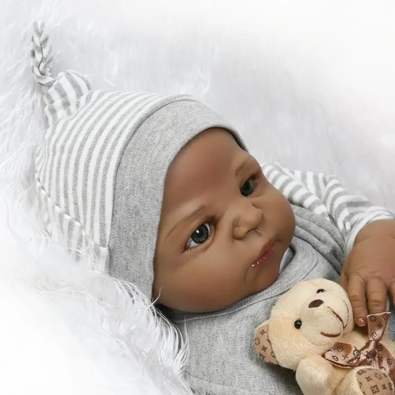 23 Inch Boneca Reborn Baby Doll Full Body Silicone Vinyl Sleeping boy bebe  Reborn Menino Doll Toy For Children brithday gift - AliExpress