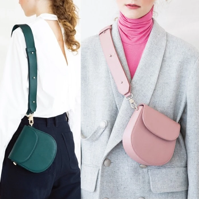 

Designer Mini Leather Women's Bags Wide Shoulder Strap Crossbody Bags Casual Shoulder Messenger Bag HandBag Clutch Purses 2019