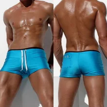 Новое поступление 4 вида цветов Для мужчин плавание Шорты Для мужчин купальники плавки для купания Sunga дышащая Пляжные шорты