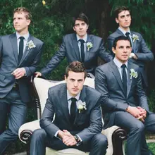 Портной сделанный темно-синий свадебный смокинг Лучший мужской костюм 2 шт Slim Fit Мужские костюмы для свадебного ужина(куртка+ брюки) terno