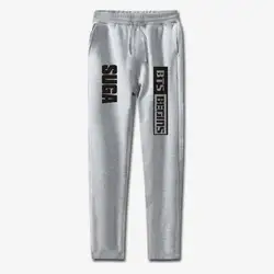 BTS Love Yourself начинается брюки для девочек 100% хлопок мягкие брюки повседневное спортивные штаны для мужчин/для женщин высокое качество