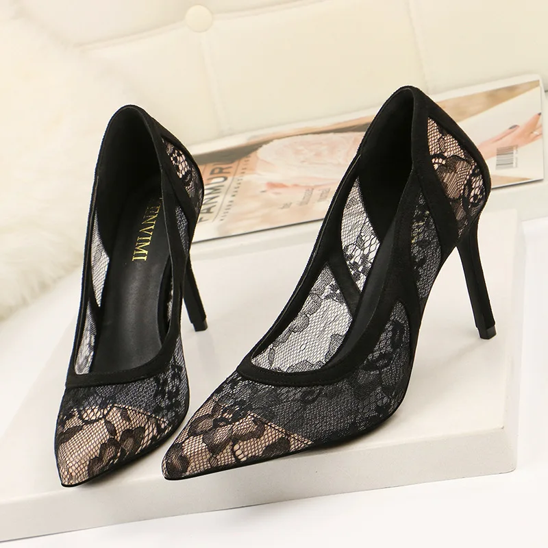 

Fashion women lace high heels pumps sexy women high heels party shoes pumps