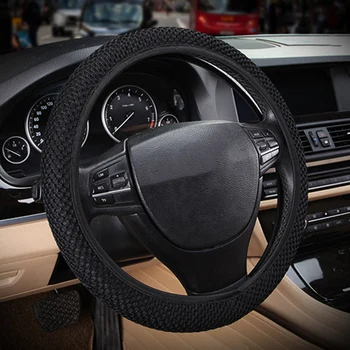 

New Four Seasons Universal Sandwich Set ice Silk Steering Wheel Cover Car Handle Set Steering Wheel Cover 38CM Wear-resistant