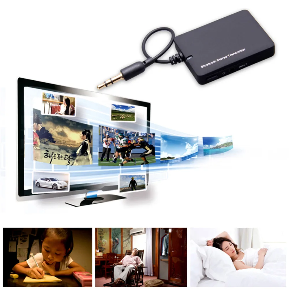 

DL-LINK 3.5mm Mini Bluetooth Audio Transmitter A2DP Stereo Transmitter Transmite Dongle Adapter for TV iPod Mp3 Mp4 PC