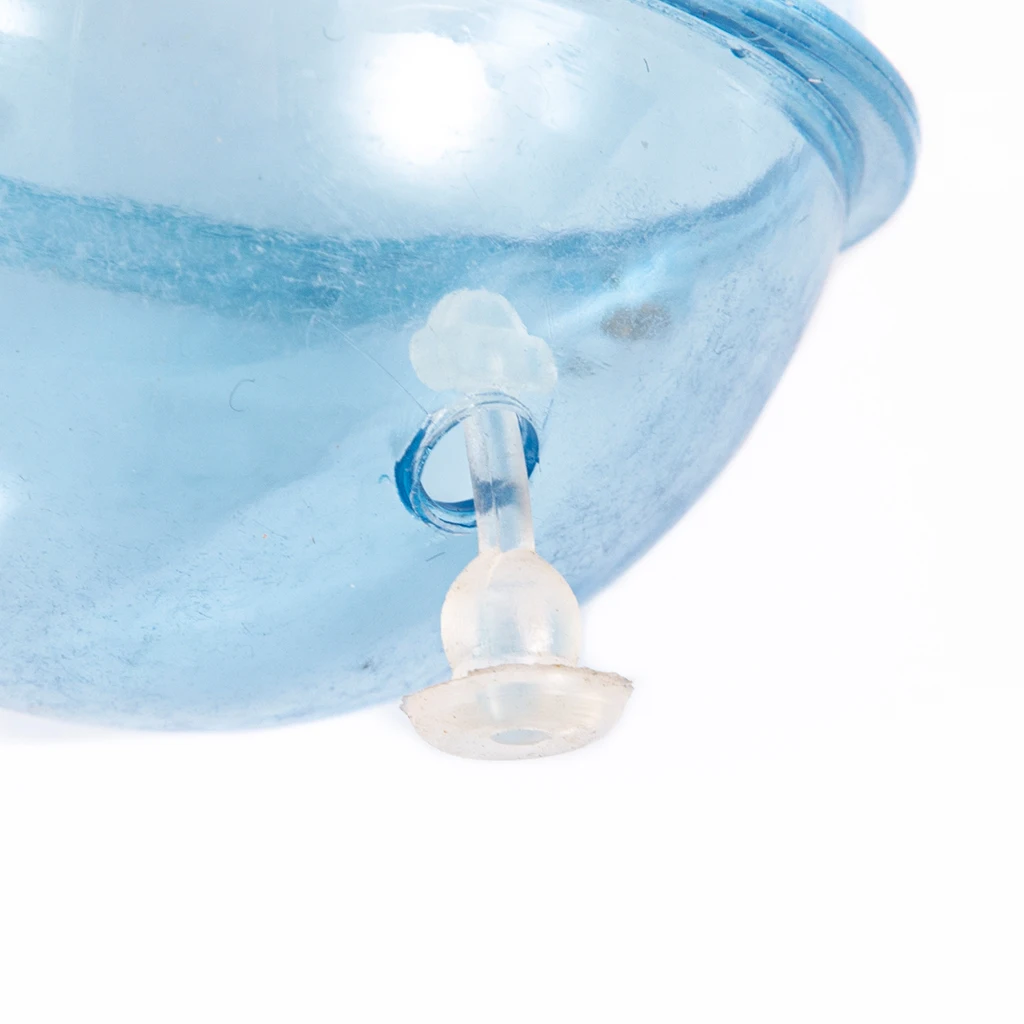 5pcs Fishing Float ABS Plastic Balls Water Ball Bubble Floats Clear Round Fishing Bobber Buoy Airlock Strike Indicators Blue