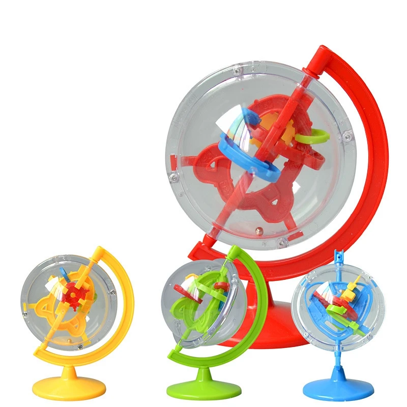 

Puzzle Cube Earth Globe 3D Maze Labyrinth Brain Brains Sharp Turn Board Game Magic Cube Educational Toys Children's Toy - WMF032