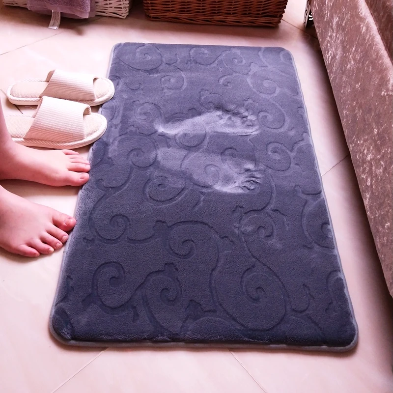 Billige 60*90cm Neue Marke Große Verdicken Bad Teppich Boden Pad Moderne Nicht slip Bath Matte Mechanische Waschen wohnkultur Teppich Kostenloser Versand