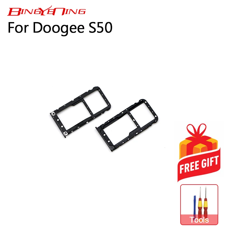 

BingYeNing New Original For Doogee S50 Sim Card Holder 100% Original Sim Card Slot Tray Holder