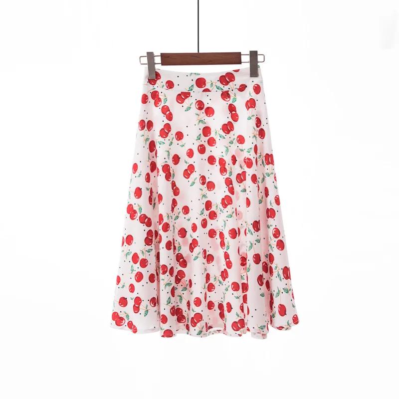 Zuolunouba Европейская американская Повседневная Женская юбка Harajuku Высокая талия цифровой принт плиссированная юбка женская юбка