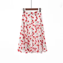 Zuolunouba Европейская американская Повседневная Женская юбка Harajuku Высокая талия цифровой принт плиссированная юбка женская юбка