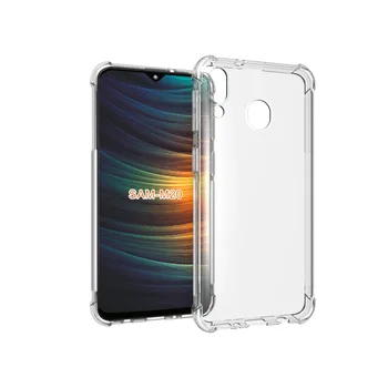 

100pcs/lot Anti Knock transparent Soft TPU Cover Case For Samsung Galaxy M20