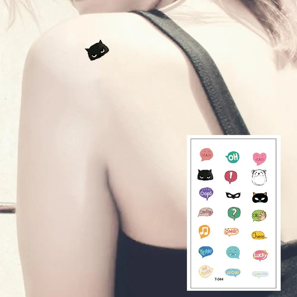 

T-044 Colourful Temporary Tattoos for Women Hand Sticker Fashion Body Art Waterproof Arm Fake Tatoo Paper For Men Women Childre