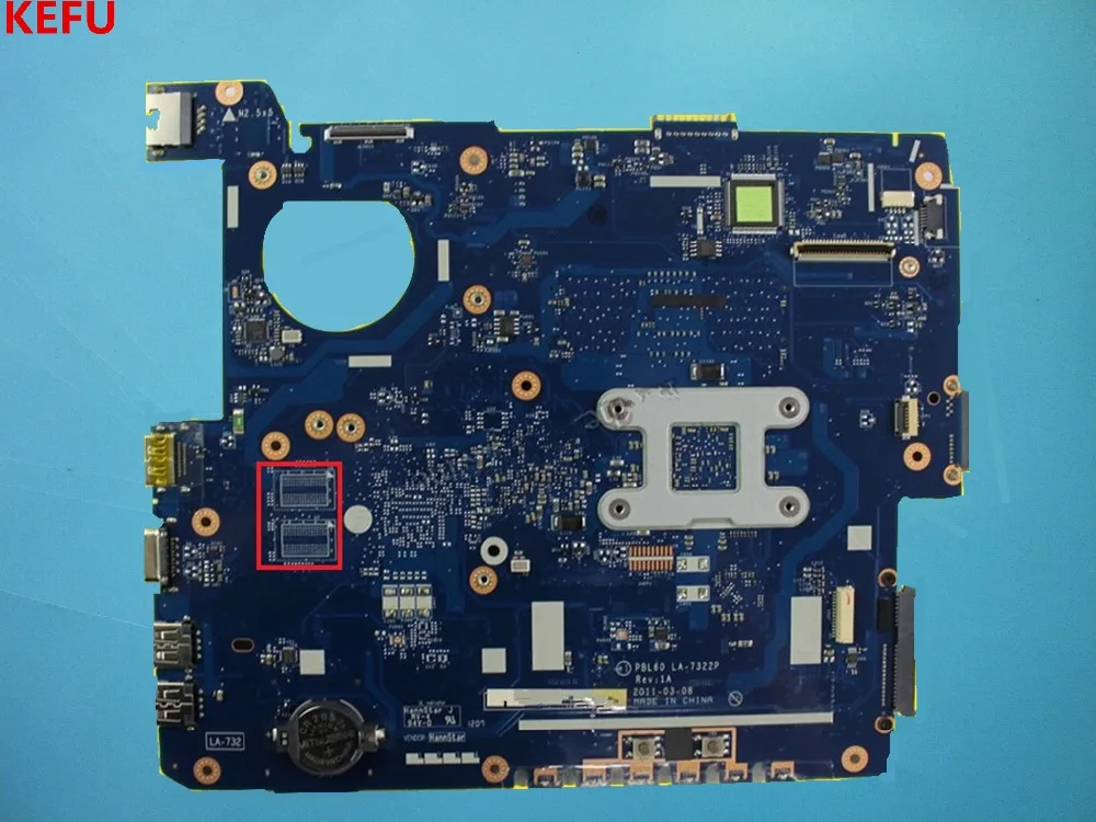 Материнская плата KEFU для ноутбука ASUS K53B X53U X53B DDR3 полностью протестирована с