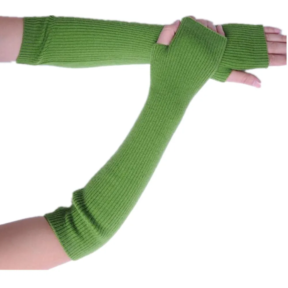long mitten green with22