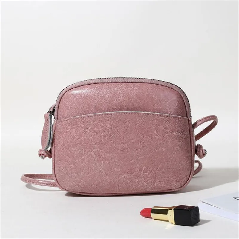 Женская сумка через плечо, роскошные сумки, Дамская мода, сумки через плечо, дизайнерская натуральная кожа, мини сумка-мессенджер для женщин и девушек - Цвет: pink