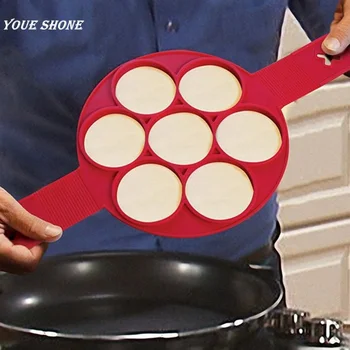 

Nonstick Pancake Maker Egg Ring Easy Maker Pancakes Silicone egg pancake Mold 2017 New Free shipping