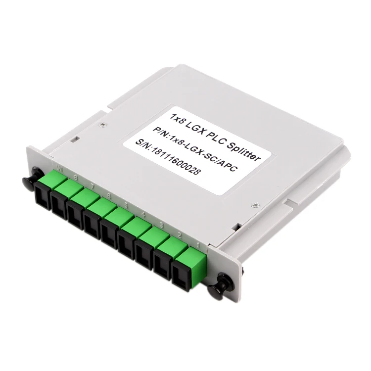 Волоконно-оптический разветвитель SC APC 1X8 вставка кассеты карты FTTH ABS PLC плоский