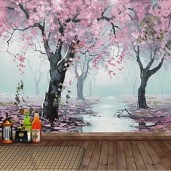 

Custom Mural Wallpaper 3D Embossed Flowers Oil Painting Wall Paper For Living Room Bedroom Home Decor Wall Covering 3 D Frescoes