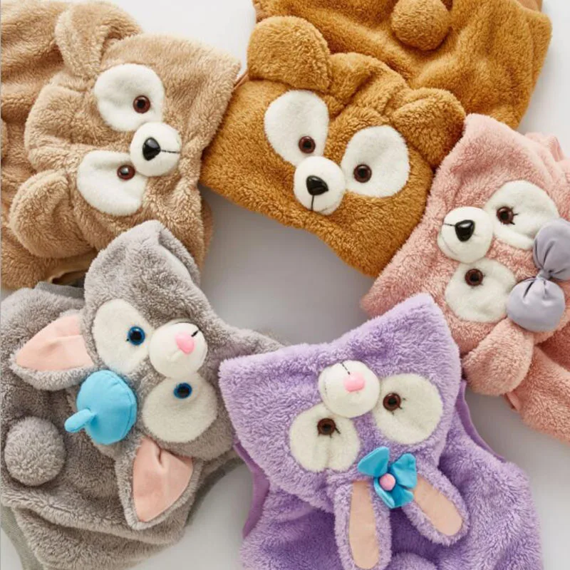 2018 autumn winter baby boys girls vest for children thick cotton warm rabbit veat cute hooded outwear children clothes (7)