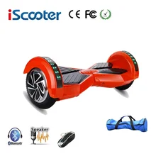 IScooter Ховерборд 8 дюймов Bluetooth 2 колеса самобалансирующийся электрический скутер два смарт колеса с Дистанционным Ключом и скейтборд со светодиодами