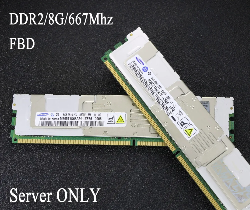 Original Samsung 8G 667 8GB 4G 4GB 16GB DDR2 667MHz PC2 5300 radiator