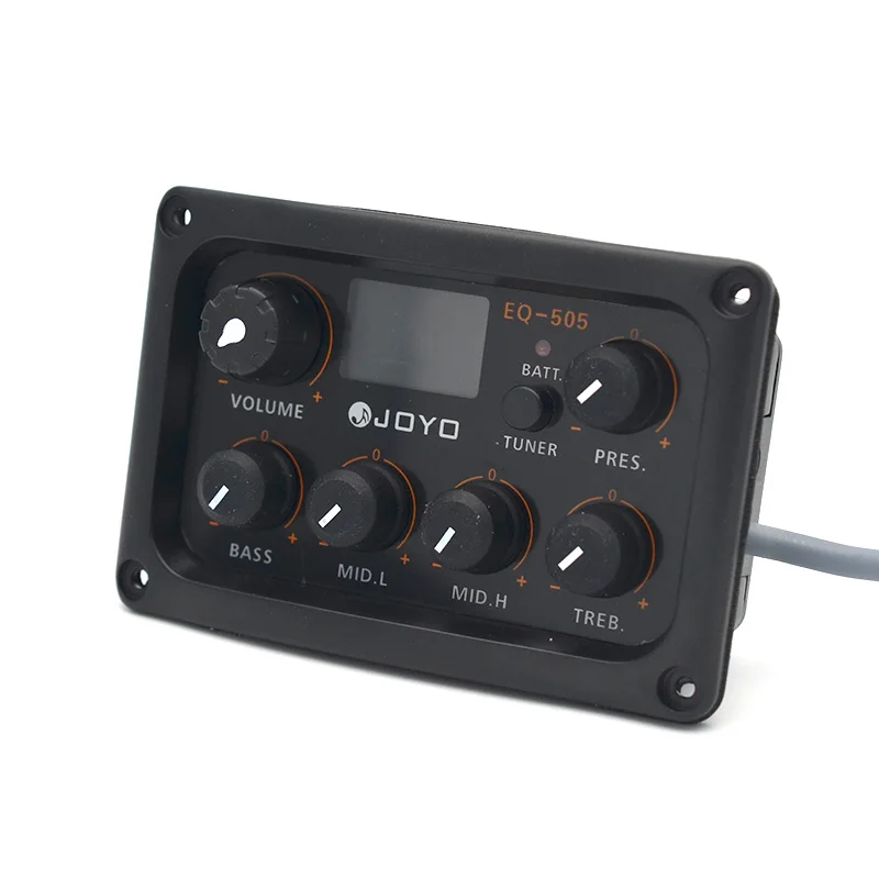 JOYO EQ-505 цифровой 5 полосный EQ Электрический акустический гитарный медиатор и тюнер с ЖК-дисплеем аксессуары для гитары