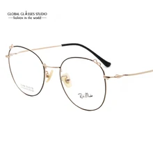 Мода полная Рамка обод ретро прямоугольник стеклянные женские очки с черным золотом Серебро Цвета G89