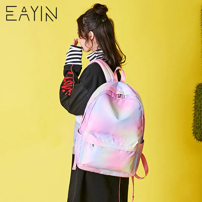 Mochila de estilo coreano EAYIN para mujer, Túnica de moda, mochilas de lona a la moda, mochila impermeable para niñas, mochilas femeninas
