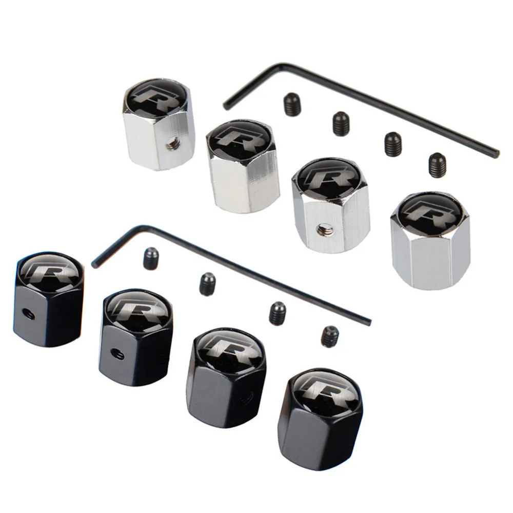

Car Styling Rline R Line Car Wheel Tire Valve Cap Rim Sticker Air Cover for VW Volkswagen Polo Golf Beetle Touran Touareg Jetta