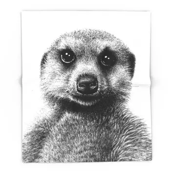 

Blanket Custom Meerkat Fleece Blanket Sofa/Bed/Plane Travel Plaids Bedding Towel