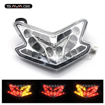 

For KAWASAKI NINJA ZX6R / Z800 2013-2016 Motorcycle Integrated LED Tail Light Turn signal Blinker Lamp Clear
